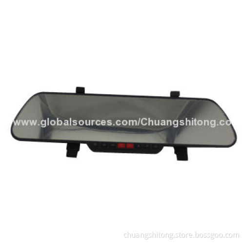 Rearview mirror car recorder, super thin 1,080P backup motion detection